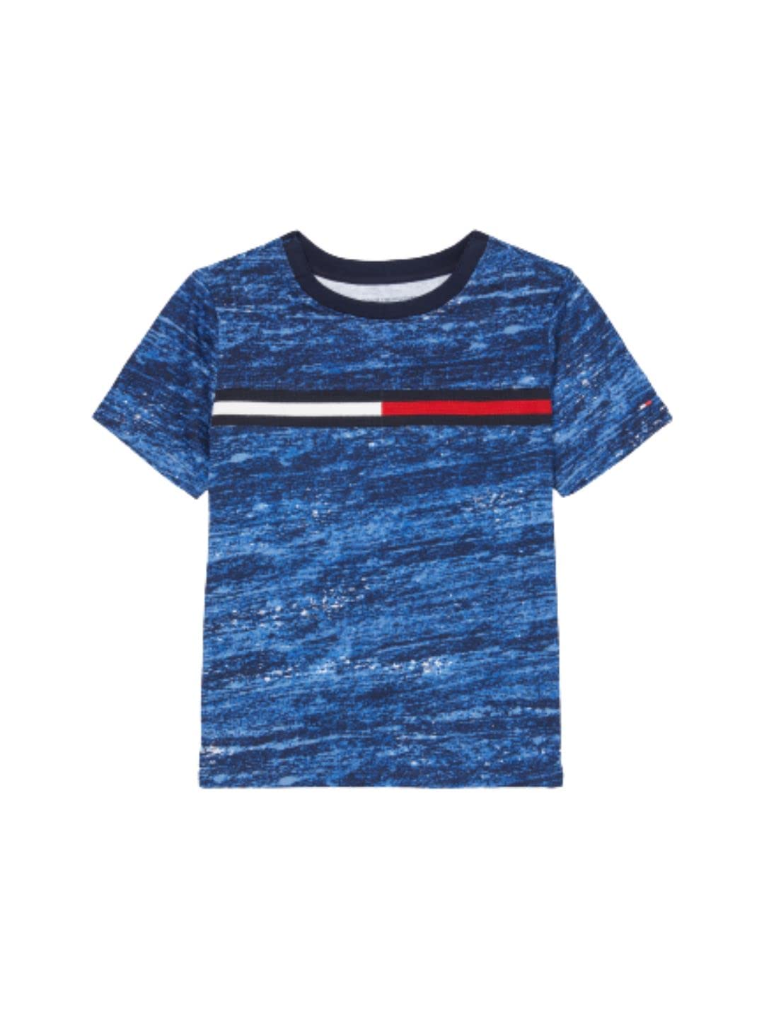Tommy Hilfiger Boy's Adaptive Short Sleeve Logo T-shirt With Velcro Closures